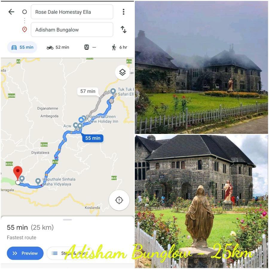 Rose Dale Homestay Ella Exteriör bild